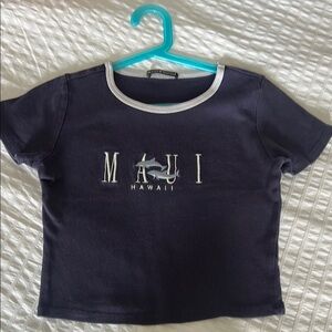 Maui Hawaii Kids Navy Blue T-Shirt